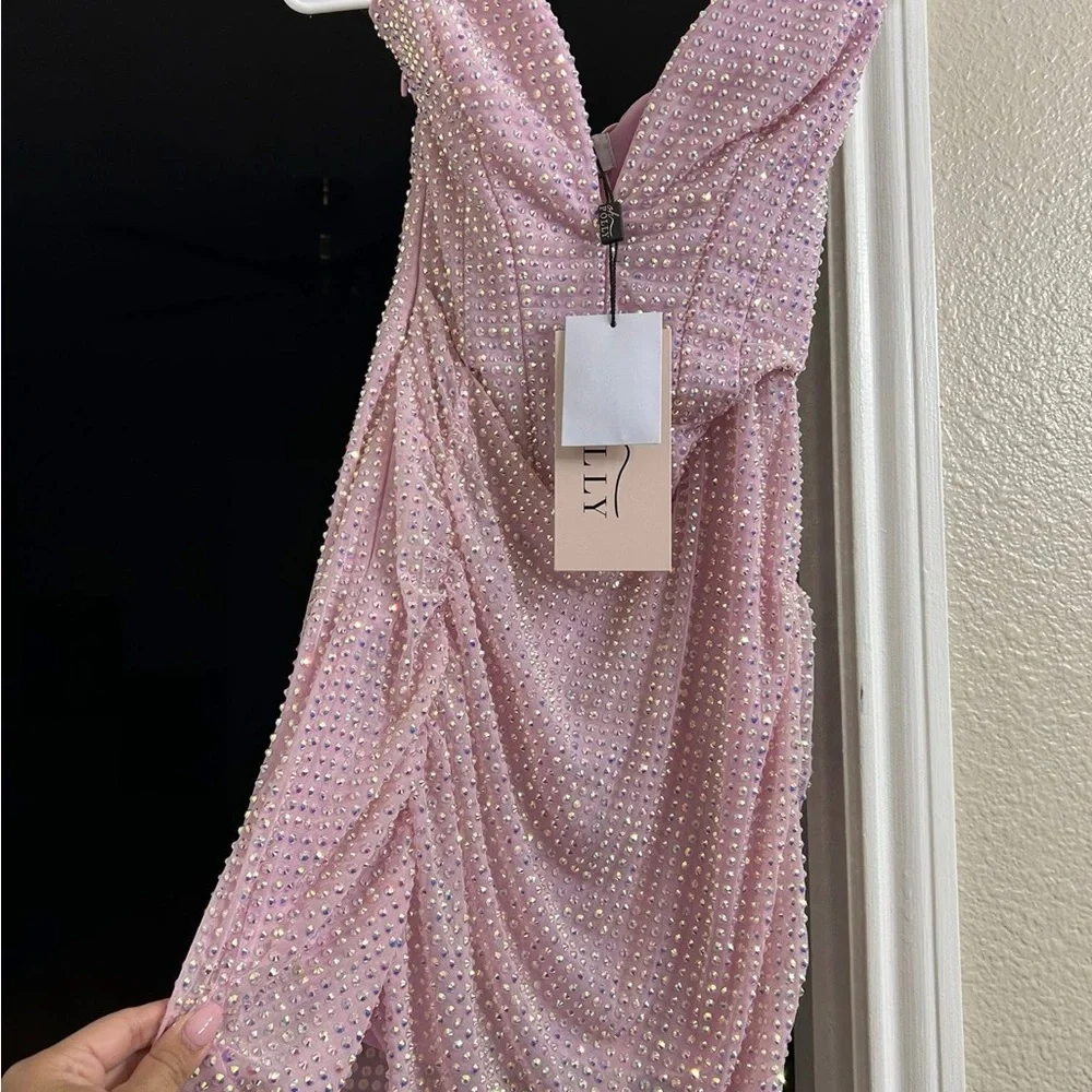 Oh Polly Lavender Embellished Dress - Picture 2 of 2